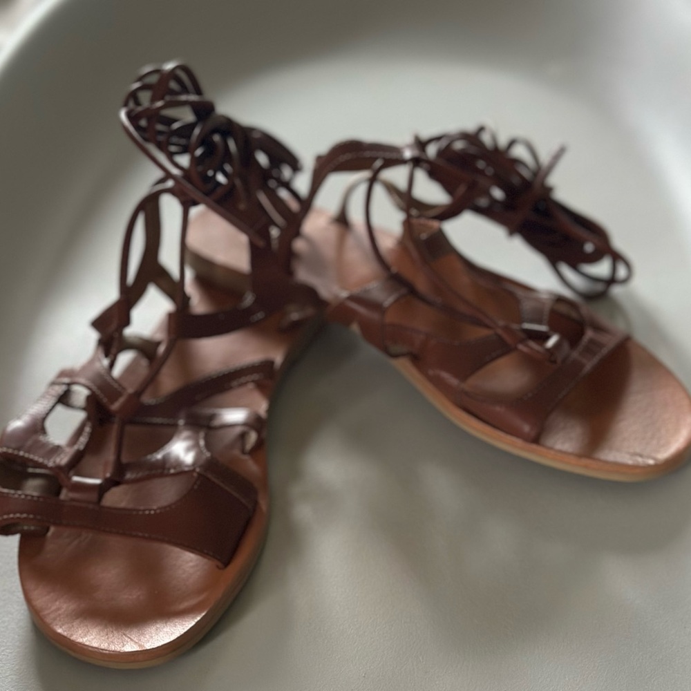 Urban Outfitters Brown Leather Sandals
